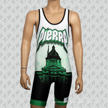 Custom Low Price Polyester Sublimation Wrestling Singlets